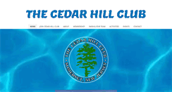 Desktop Screenshot of cedarhillclub.com