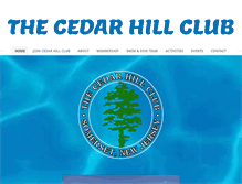 Tablet Screenshot of cedarhillclub.com